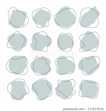 Unique shapes with shadows arranged in a grid pattern creating a modern and artistic design element Unique shapes with shadows arranged in a grid pattern creating a modern and artistic design element 131637638