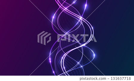 Abstract Vertical Neon Light Flow Background Template Copy Space Design. 131637718