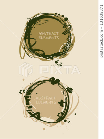 Abstract vector frames with artistic doodle design Abstract vector frames with artistic doodle design 131638371