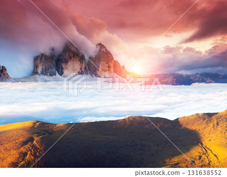 Amazing sunset in the mountains Amazing sunset in the mountains 131638552