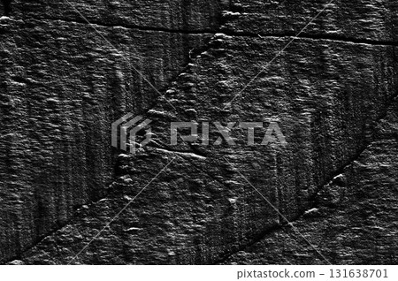 Deep furrows and cracks create a multi-layered wood texture 131638701