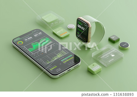 透過智慧型手機和智慧手錶進行健康數據管理和活動分析 透過智慧型手機和智慧手錶進行健康數據管理和活動分析 131638893