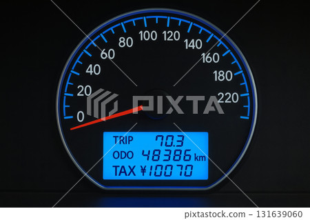 Car meter panel odometer mileage tax 131639060