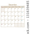 十二月曆（手寫風格） 131639485