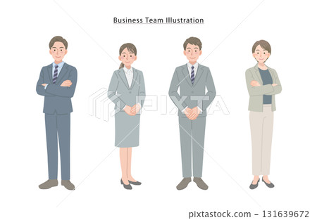 由新舊員工組成的團隊 131639672