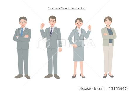 由年輕和資深員工組成的團隊 由年輕和資深員工組成的團隊 131639674