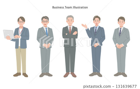 Male businessmen team 131639677