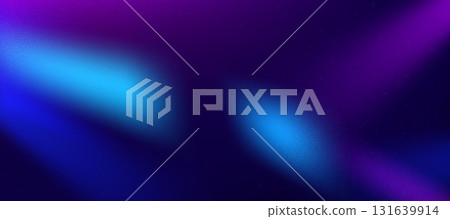 Film light leaks texture abstract gradient. Distressed retro photo burn gradation effect. Movie filter overlay frame. Blurry bright bg with dust, scratches. Vector blue and purple laser beams 131639914