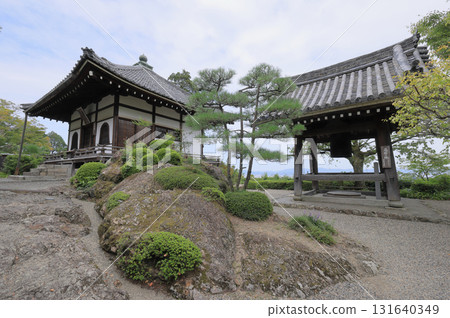 The goma hall and bell tower of Zenpo-ji Temple, the 20th temple of the Thirty-three Kannon Temples of the Saigoku Kannon Pilgrimage The goma hall and bell tower of Zenpo-ji Temple, the 20th temple of the Thirty-three Kannon Temples of the Saigoku Kannon Pilgrimage 131640349