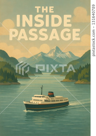 The Inside Passage Vintage Poster 131640789