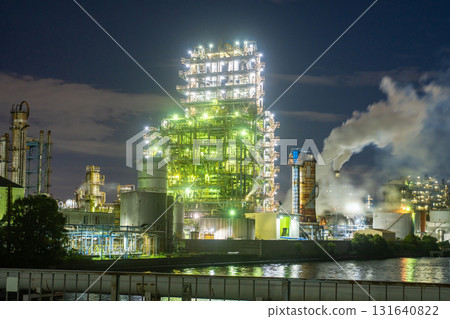 [Kanagawa Prefecture] Factory night view, Kawasaki Ogimachi 131640822