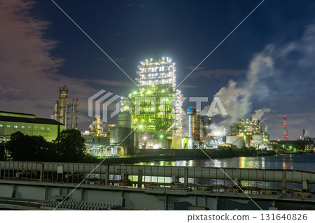 [Kanagawa Prefecture] Factory night view, Kawasaki Ogimachi 131640826