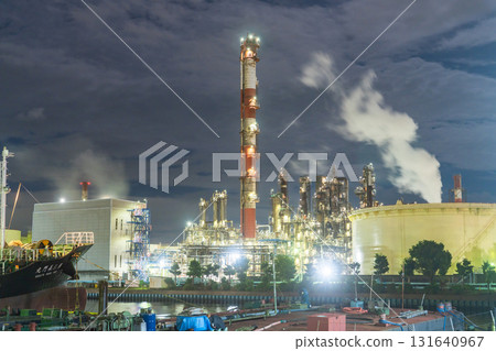 “神奈川縣”工廠夜景，京濱工業區 131640967