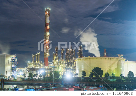 “神奈川縣”工廠夜景，京濱工業區 131640968
