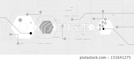 Abstract circuit technology advanced digital ecosystem of interconnected smart nodes 131641275