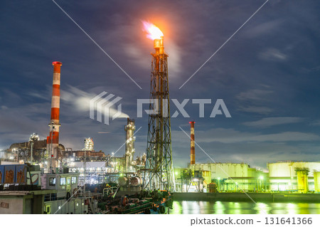 [Kanagawa Prefecture] Factory night view/Kawasaki night light 131641366