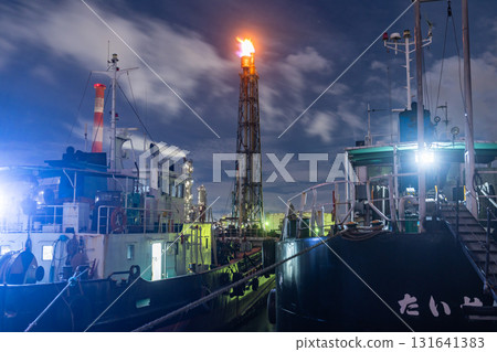 [Kanagawa Prefecture] Factory night view/Kawasaki night light 131641383