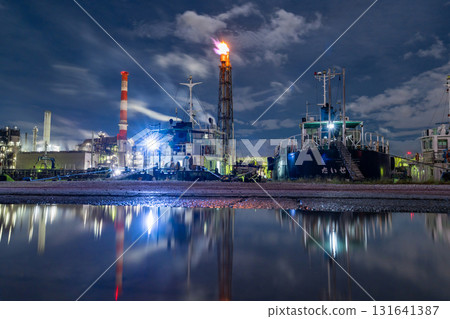 [Kanagawa Prefecture] Factory night view/Kawasaki night light 131641387