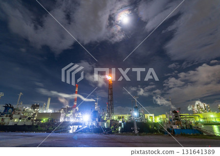 [Kanagawa Prefecture] Factory night view/Kawasaki night light 131641389