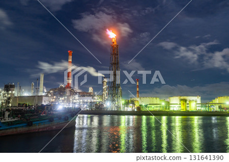 [神奈川縣]工廠夜景/川崎夜燈 131641390