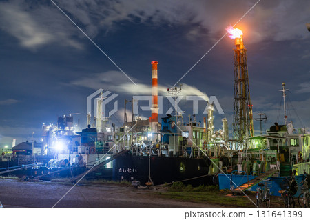 [Kanagawa Prefecture] Factory night view/Kawasaki night light 131641399