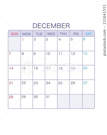 十二月的日曆 十二月的日曆 131641551