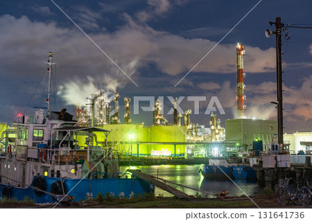 [Kanagawa Prefecture] Factory night view/Kawasaki night light 131641736