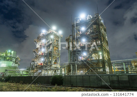 [神奈川縣]工廠夜景/川崎千鳥町 131641774