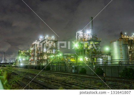 [神奈川縣]工廠夜景/川崎千鳥町 131641807