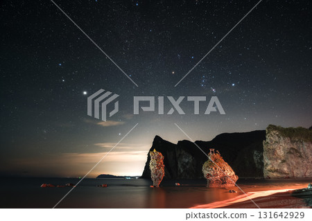 餘市、惠比壽岩、大黑岩和崛起的獵戶座 131642929