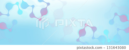 Molecular structure DNA, atom, neurons. Medical, technology, chemistry, science background. Science concept for your design. Connected lines with dots. Vector illustration. 131643080