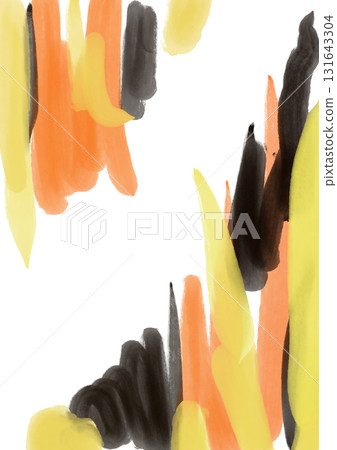 Yellow, orange and black background illustration 131643304