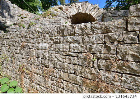 2025 年 8 月 14 日,法國尼姆的狄安娜羅馬神廟。 2025 年 8 月 14 日,法國尼姆的狄安娜羅馬神廟。 131643734