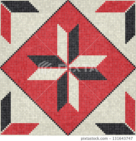 Mosaic tiles vector background 205 131643747