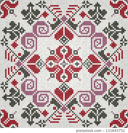 Mosaic tiles vector background 210 Mosaic tiles vector background 210 131643752