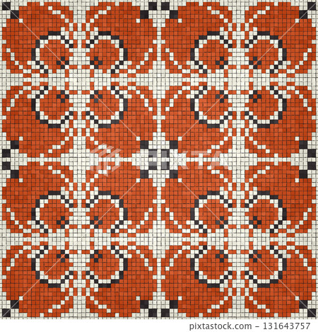 Mosaic tiles vector background 215 131643757