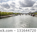 Wide view from Passerelle Simone-de-Beauvoir towards Pont de Bercy in Paris Wide view from Passerelle Simone-de-Beauvoir towards Pont de Bercy in Paris 131644720