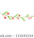 Hand-painted watercolor Christmas decorations 131645234