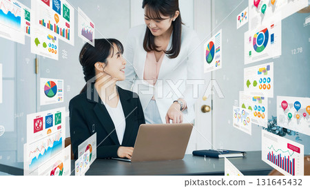 辦公室工作人員和行銷數據 辦公室工作人員和行銷數據 131645432