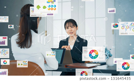 辦公室受訪者和行銷數據 131645435