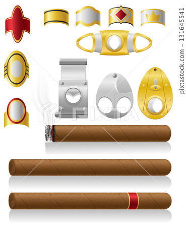 realistic tobacco cigar cartoon stock vector illustration realistic tobacco cigar cartoon stock vector illustration 131645541
