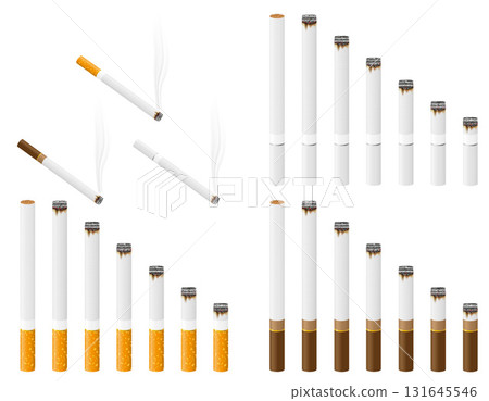 realistic tobacco smoldering cigarette cartoon stock vector illustration realistic tobacco smoldering cigarette cartoon stock vector illustration 131645546