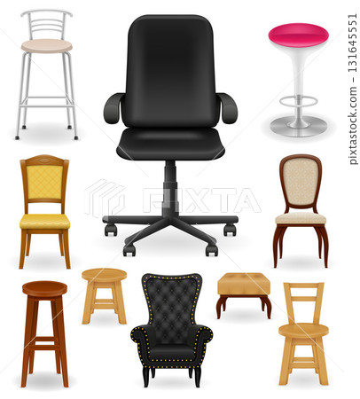 lots of different chair furniture cartoon stock vector illustration lots of different chair furniture cartoon stock vector illustration 131645551