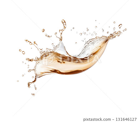 Splashing transparent liquid creating dynamic energetic and fluid motion with colorful vibrant background  Abstract concept of water flow and movement 131646127