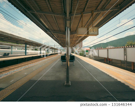 Train station platform Train station platform 131646344