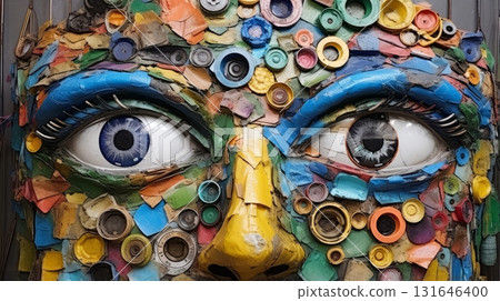 Artist's unconventional use of recycled materials in art Artist's unconventional use of recycled materials in art 131646400