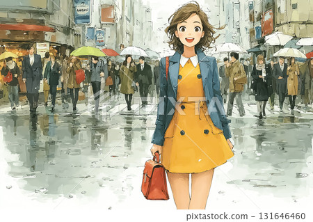 美優系列：雨中漫步的美優 131646460