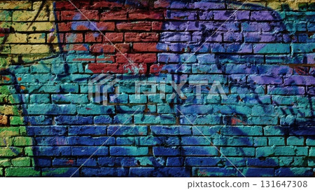 彩繪磚牆 彩繪磚牆 131647308