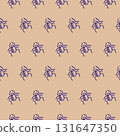 Seamless Halloween pattern with spiders. 131647350
