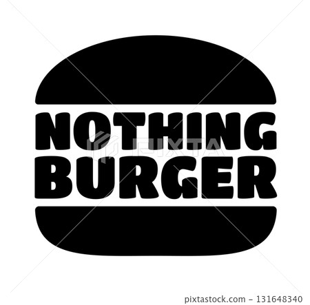 Vector Illustration of Nothing Burger Concept 131648340